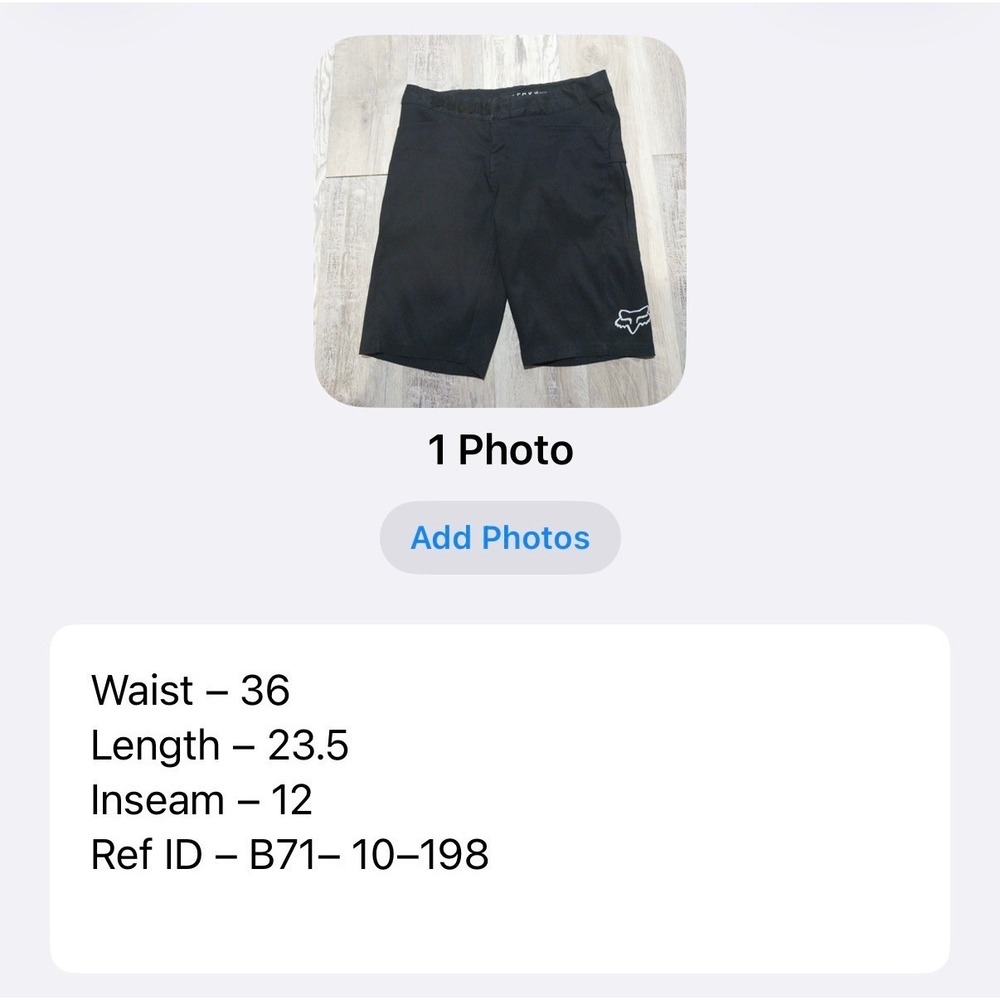 Fox Ranger Running Mountain Bike Shorts Mens 36 Black MTB Cycling Trail - Picture 6 of 6